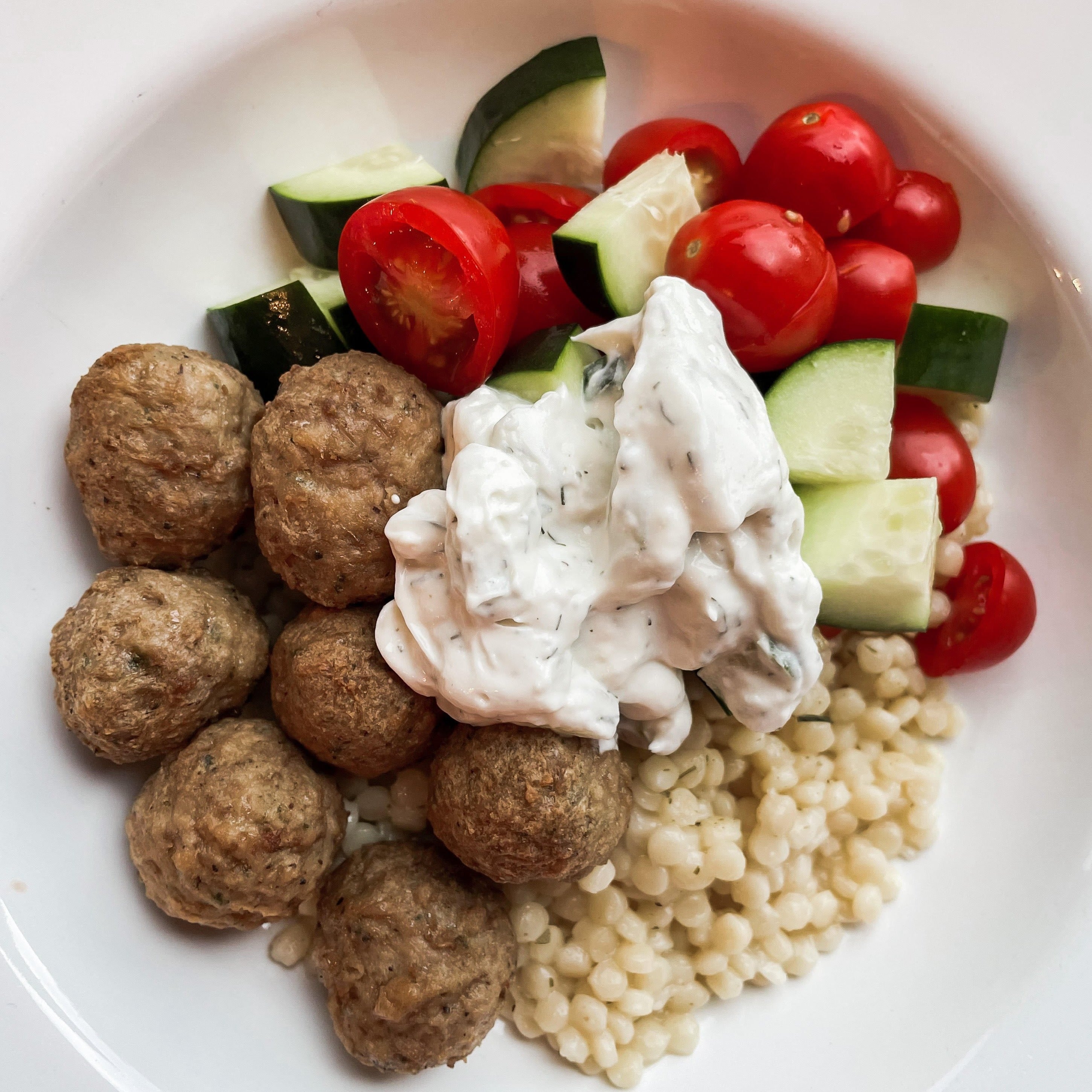Easy Greek Meatball Mezze Bowls Brittany Jones Nutrition Group