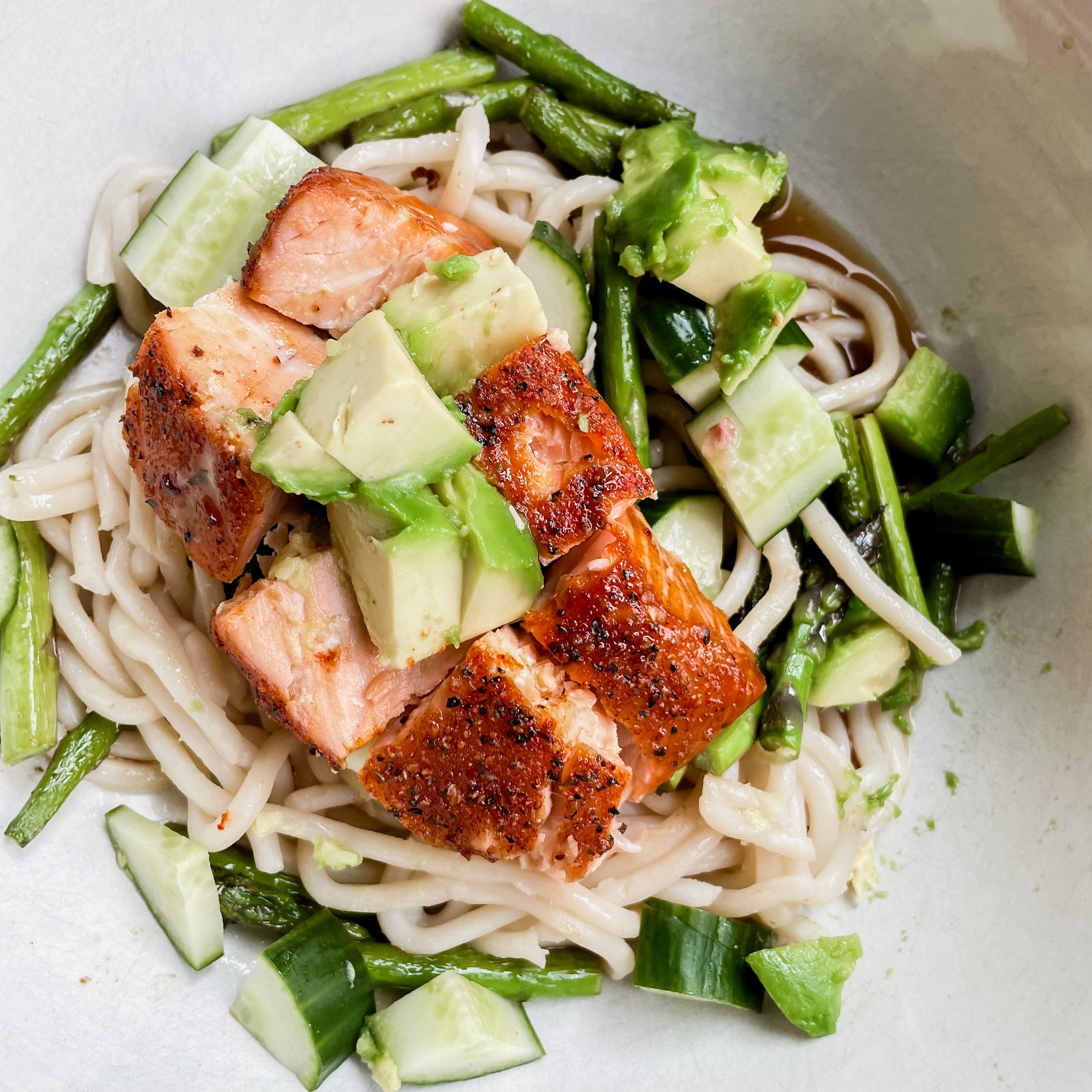 Salmon Soba Noodle Bowl Brittany Jones Nutrition Group