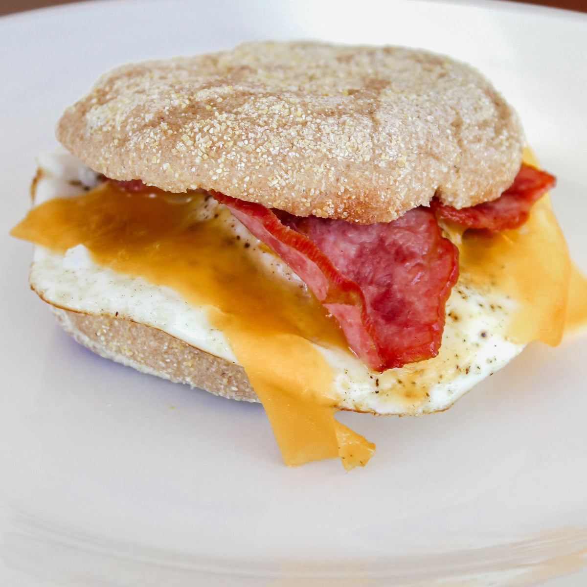 Turkey Bacon, Cheddar & Egg Sandwich