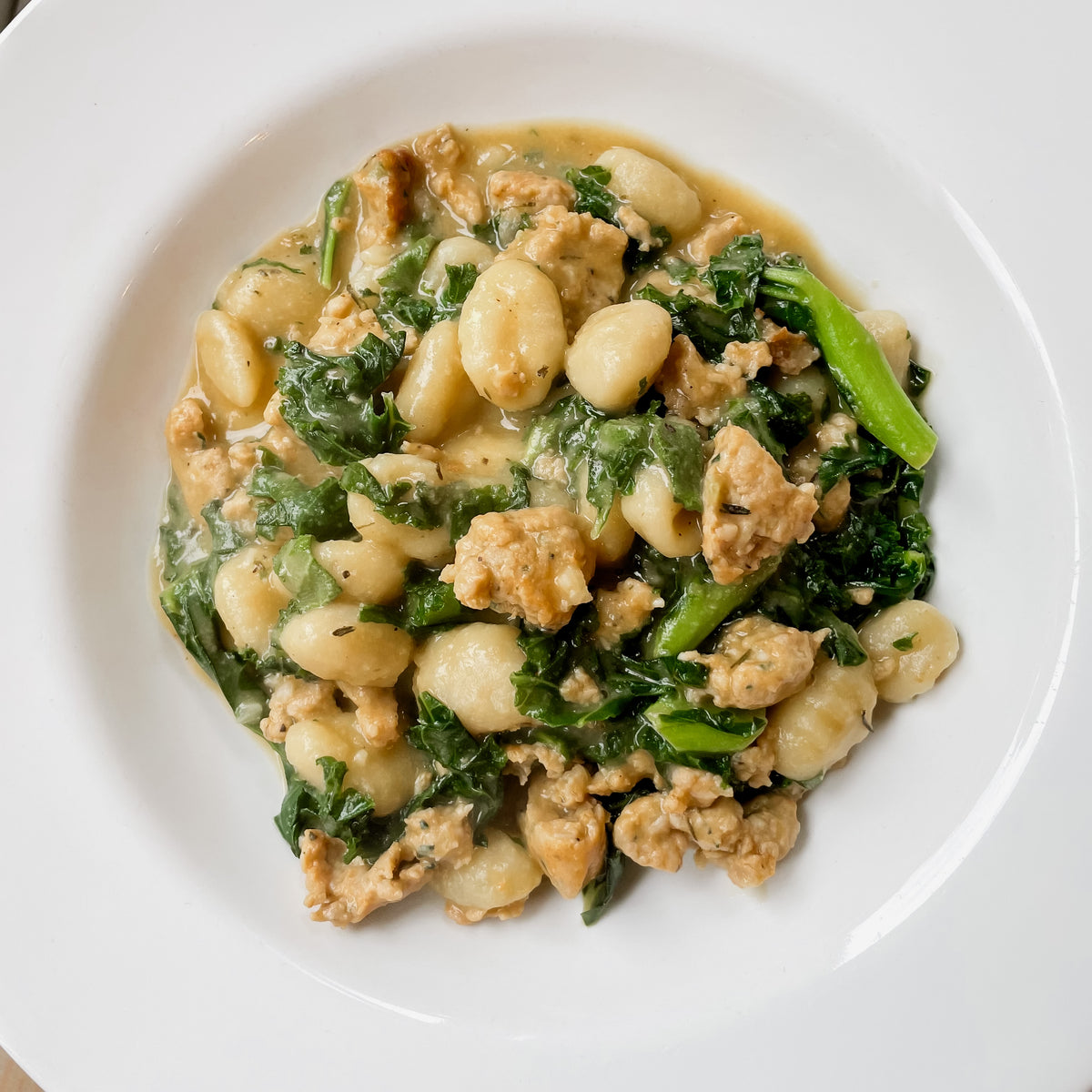 Butternut Squash Gnocchi with Chicken Sausage and Kale
