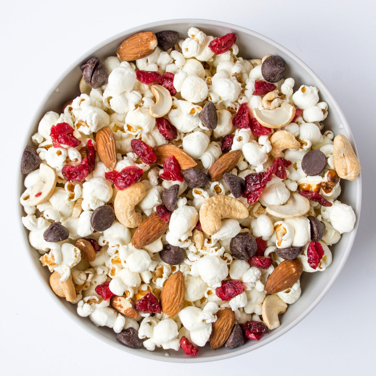 Chocolate, Cranberry, Popcorn Trail Mix