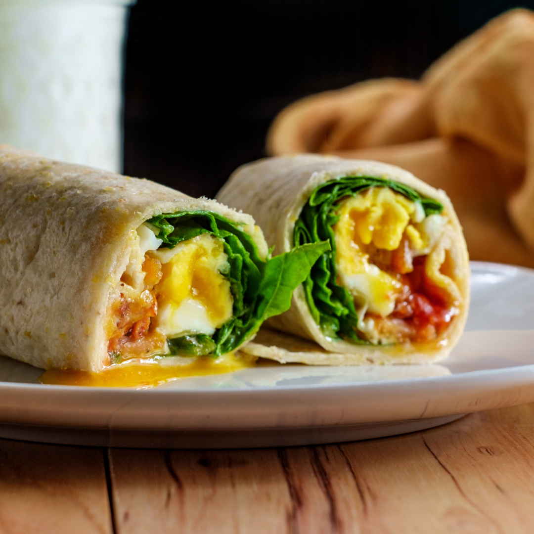 Egg & Veggie Scramble Wrap