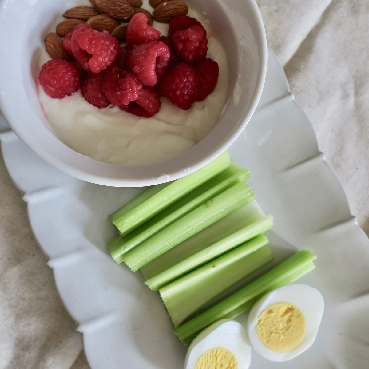 Yogurt, Berry, and Nut Protein Box