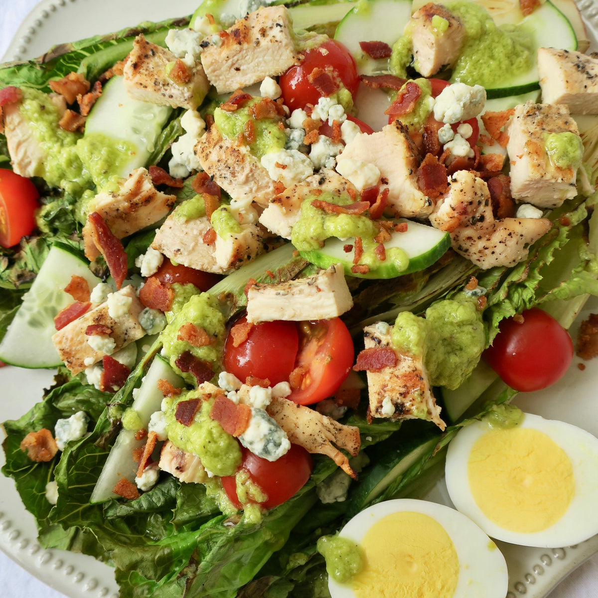 Grilled Romaine Cobb Salad