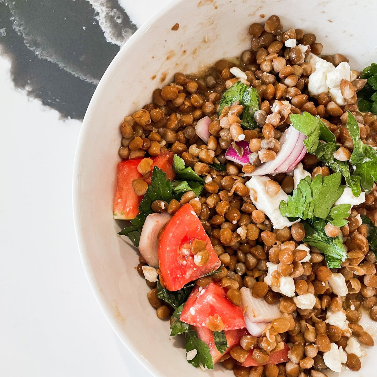 Lentil & Feta Tabbouleh Salad