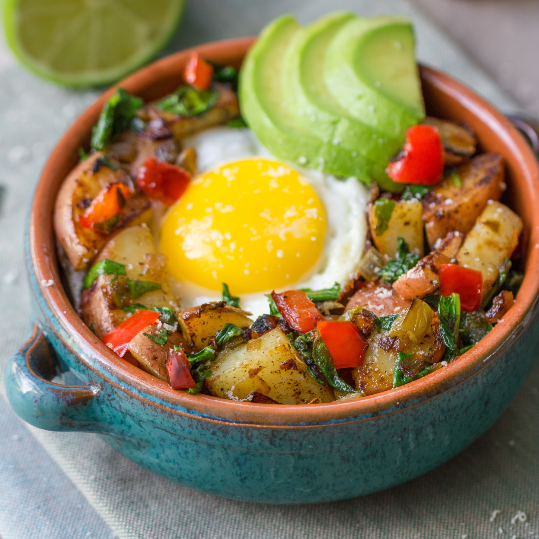 Potato, Bell Pepper & Egg Breakfast Skillet