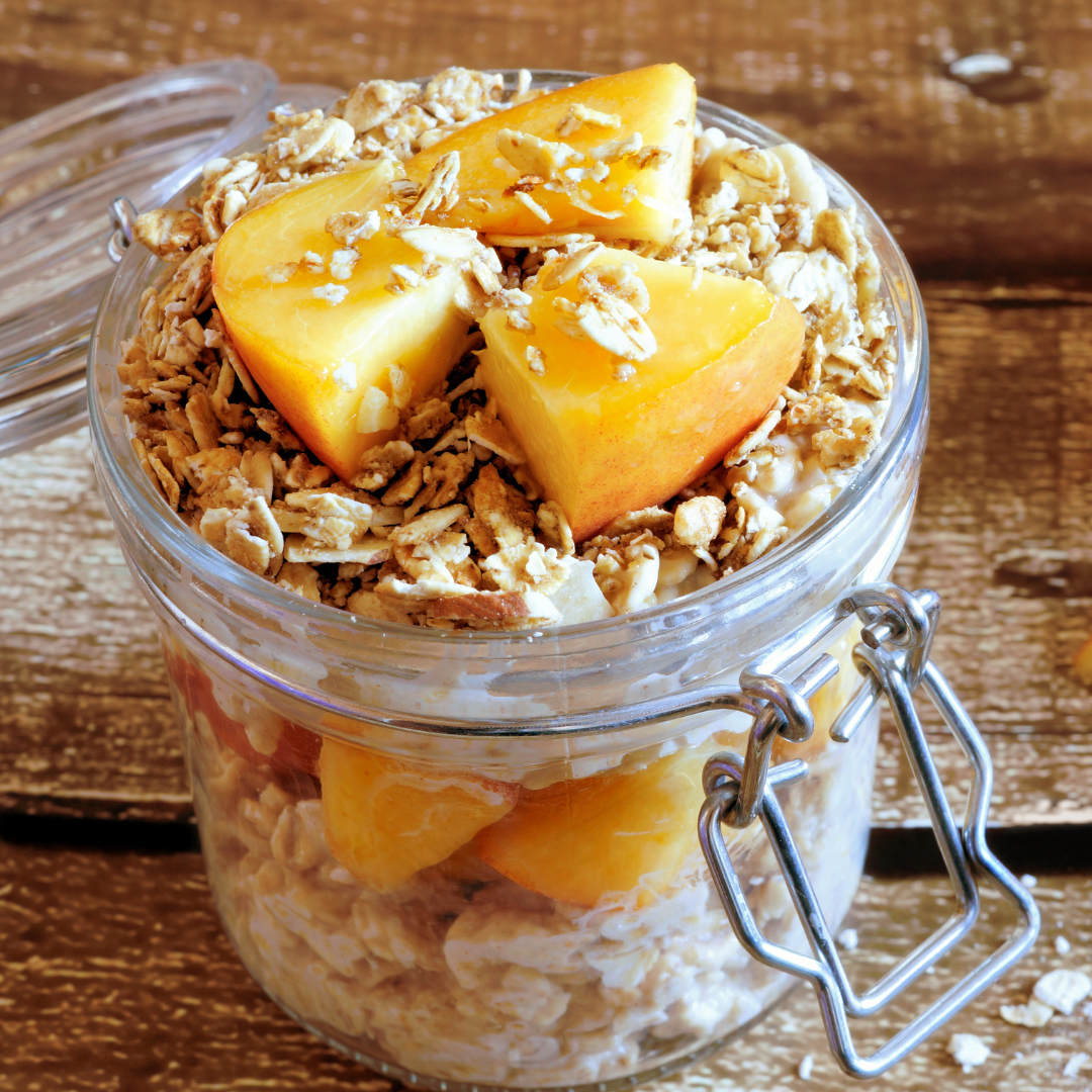 Peaches & Cream Overnight Oats