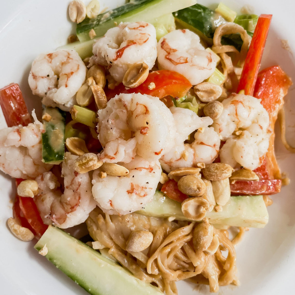 Spicy Thai Noodles with Shrimp